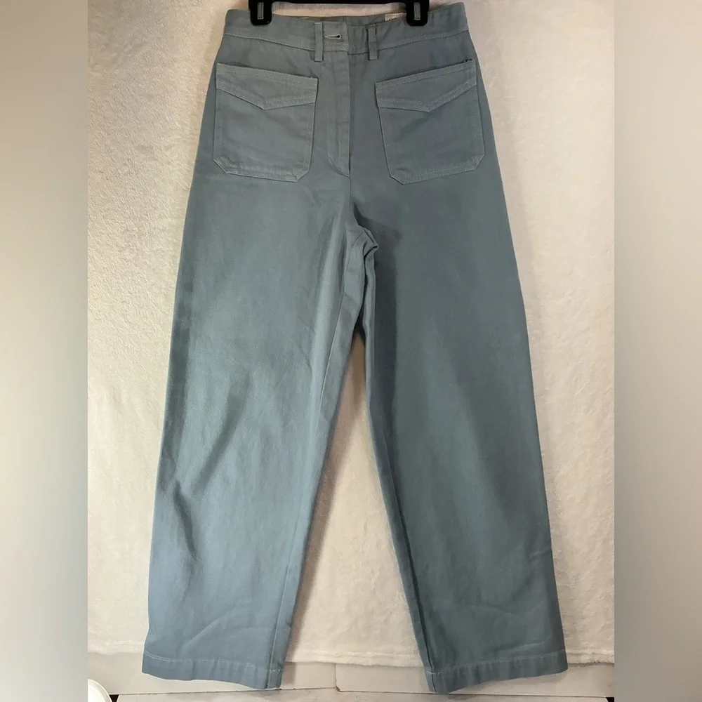 Officine Generale Sky Blue Flare Jeans - Picture 2 of 9